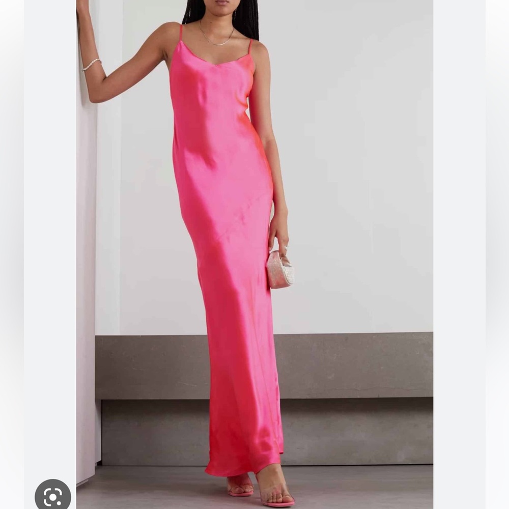 L’AGENCE Serita Silk-satin Dress